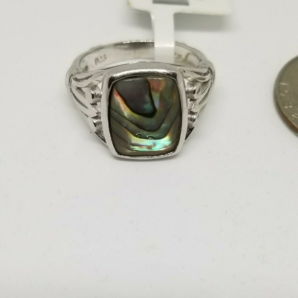 Abalone Shell Ring - Picture 2 of 2